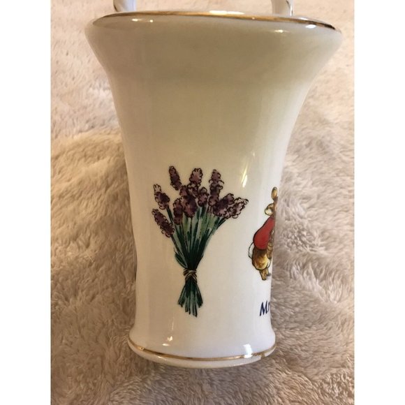 World of Beatrix Potter Peter Rabbit Vase Handled Basket, Frederick Warne, 2002 - Picture 6 of 10